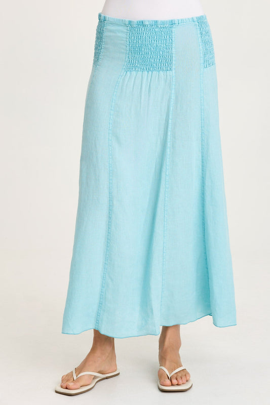 Blake Linen Smocked Skirt/Dress