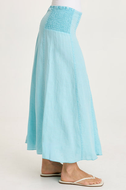 Blake Linen Smocked Skirt/Dress