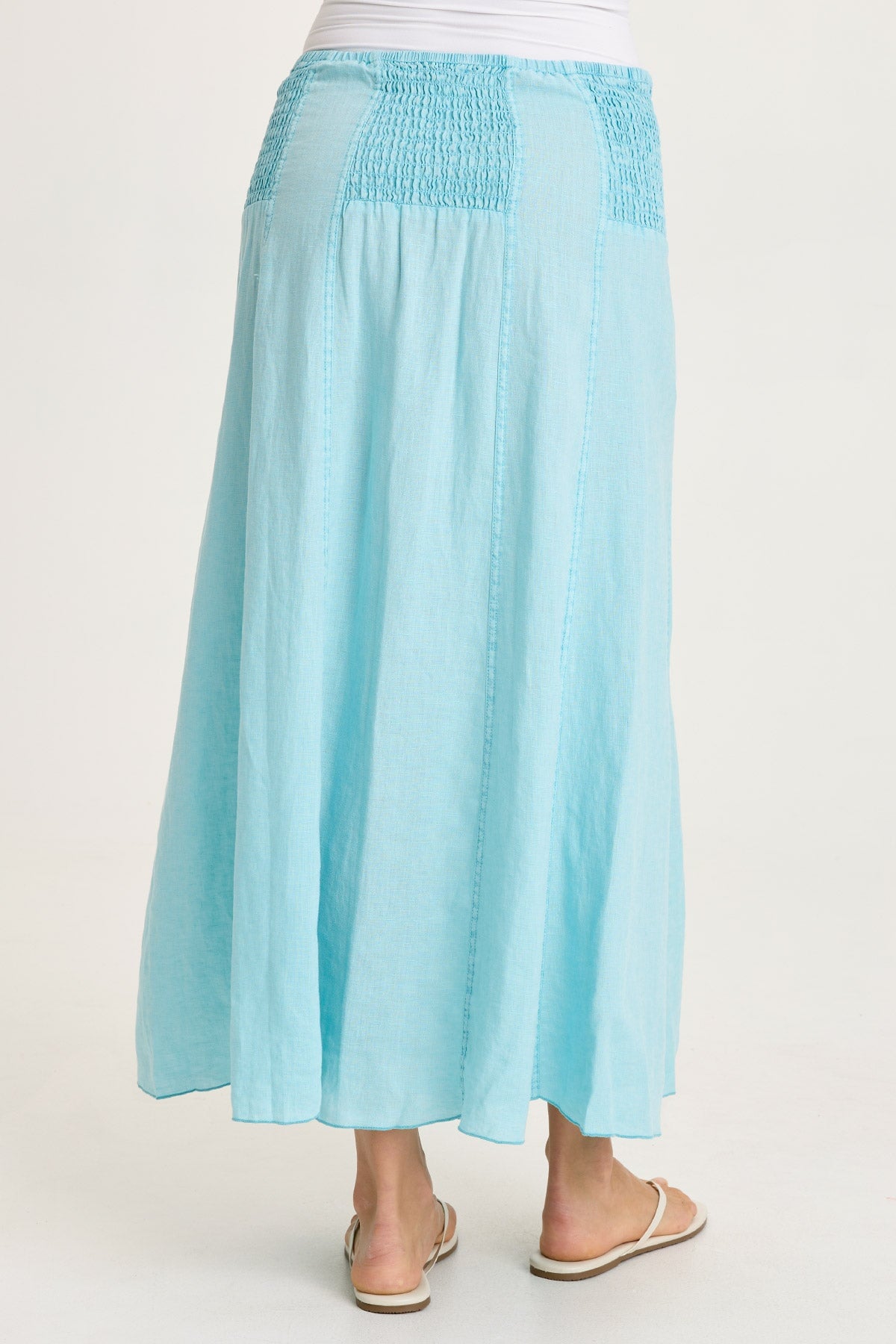 Blake Linen Smocked Skirt/Dress