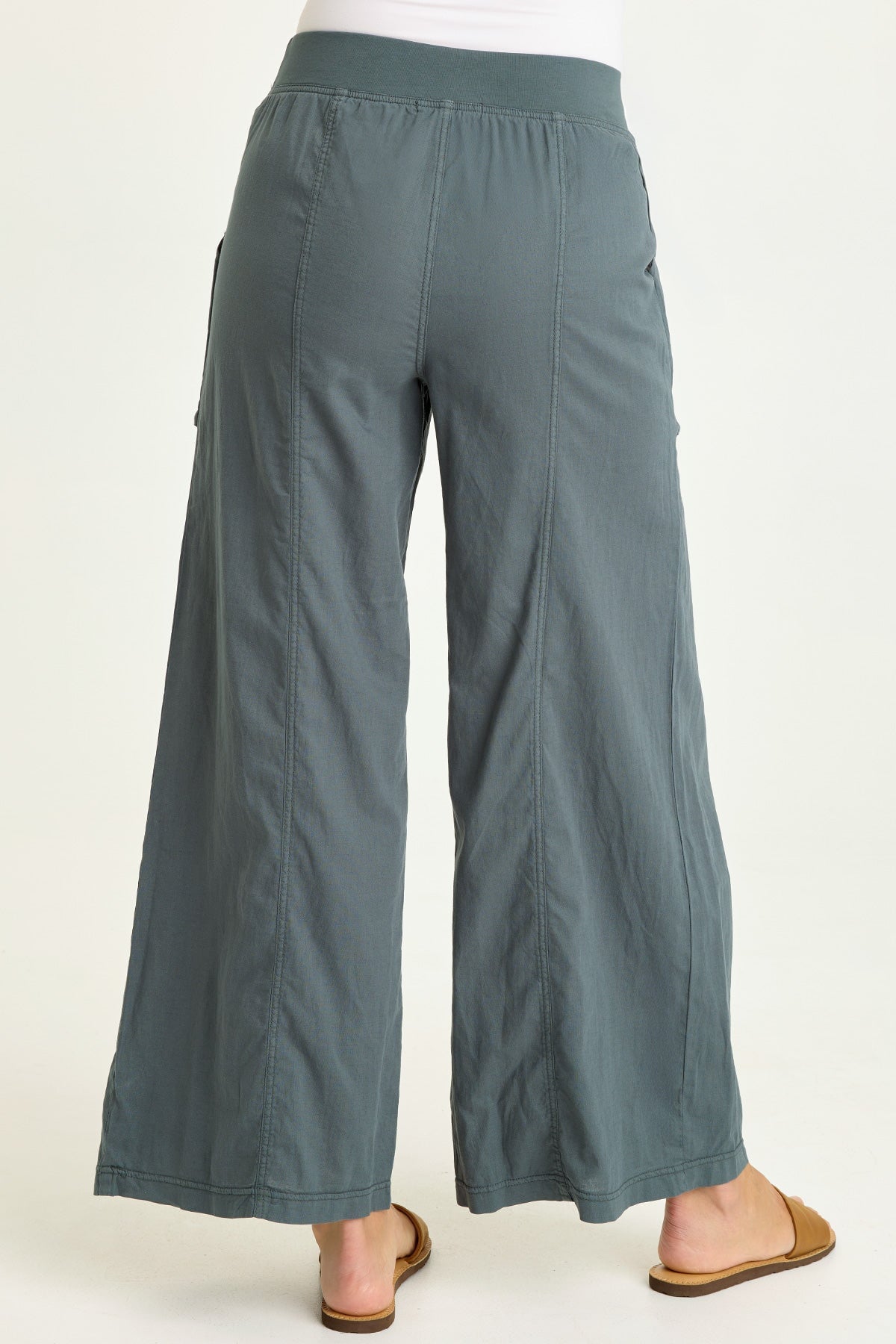 Charli Linen Inverted Box Pleat Pants