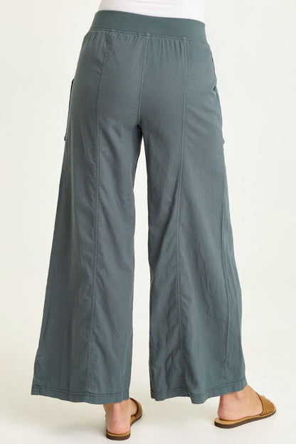 Charli Linen Inverted Box Pleat Pants