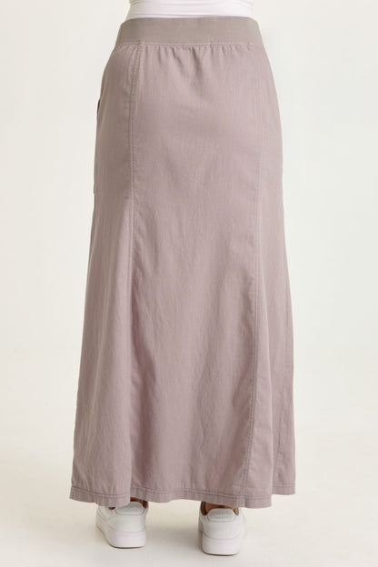 Emerie Linen Inverted Box Pleat Skirt