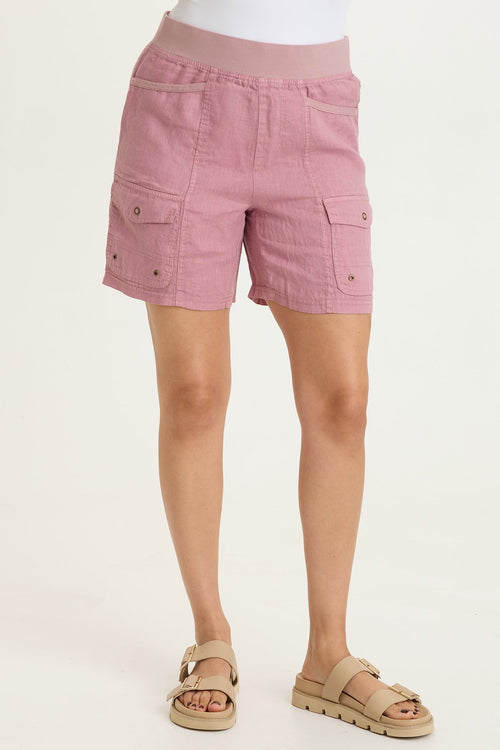 Jayci Linen Cargo Short