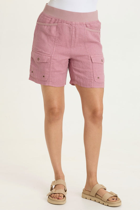 Jayci Linen Cargo Short