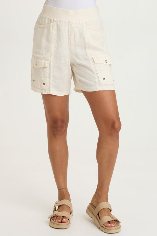 Jayci Linen Cargo Short
