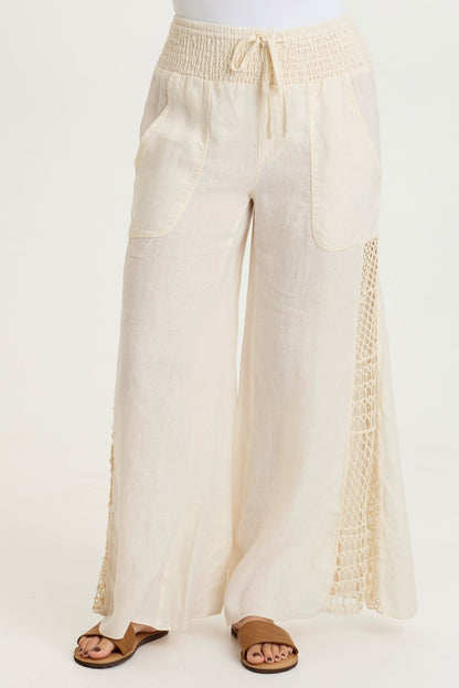 Garcia Linen Crochet Pant