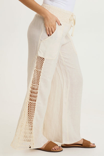 Garcia Linen Crochet Pant
