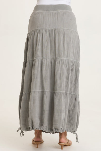 Hewson Gauze Bubble Tiered Skirt