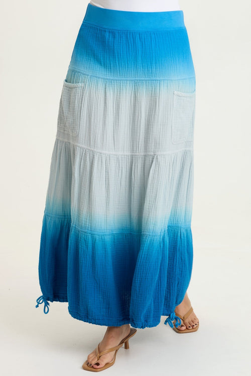 Hewson Gauze Bubble Tiered Skirt