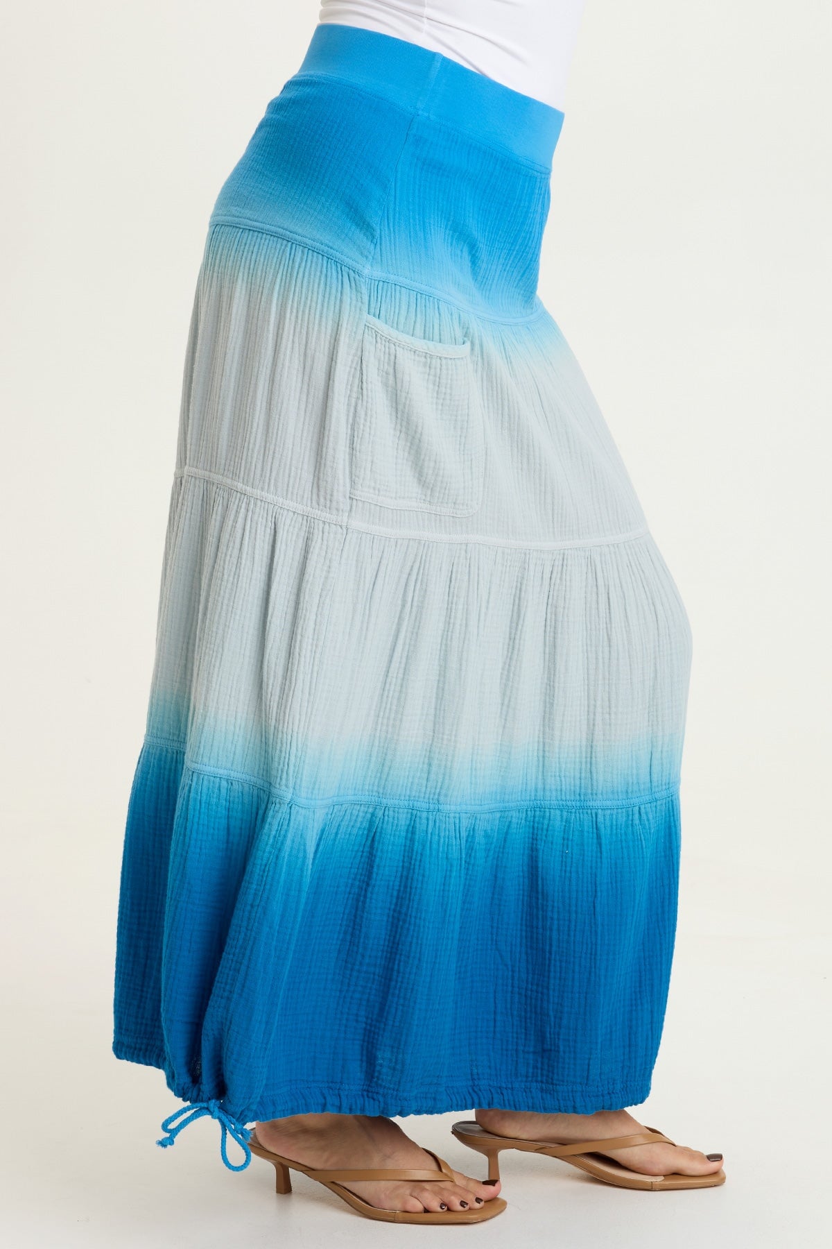 Hewson Gauze Bubble Tiered Skirt