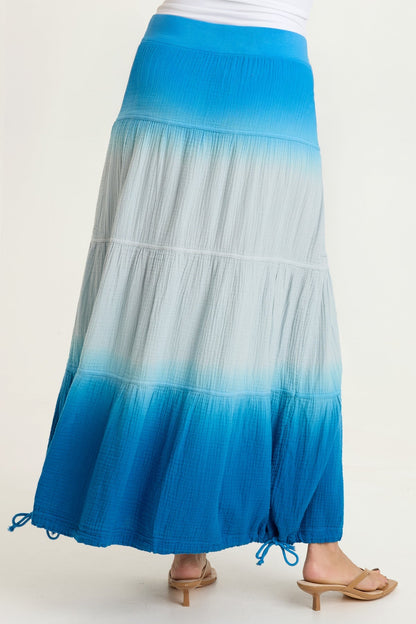 Hewson Gauze Bubble Tiered Skirt