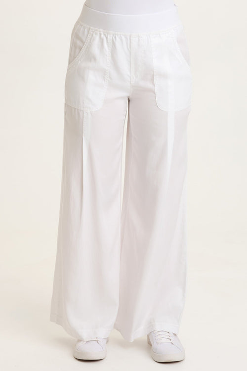 Dacia Twill Pleated Wide Leg Pant
