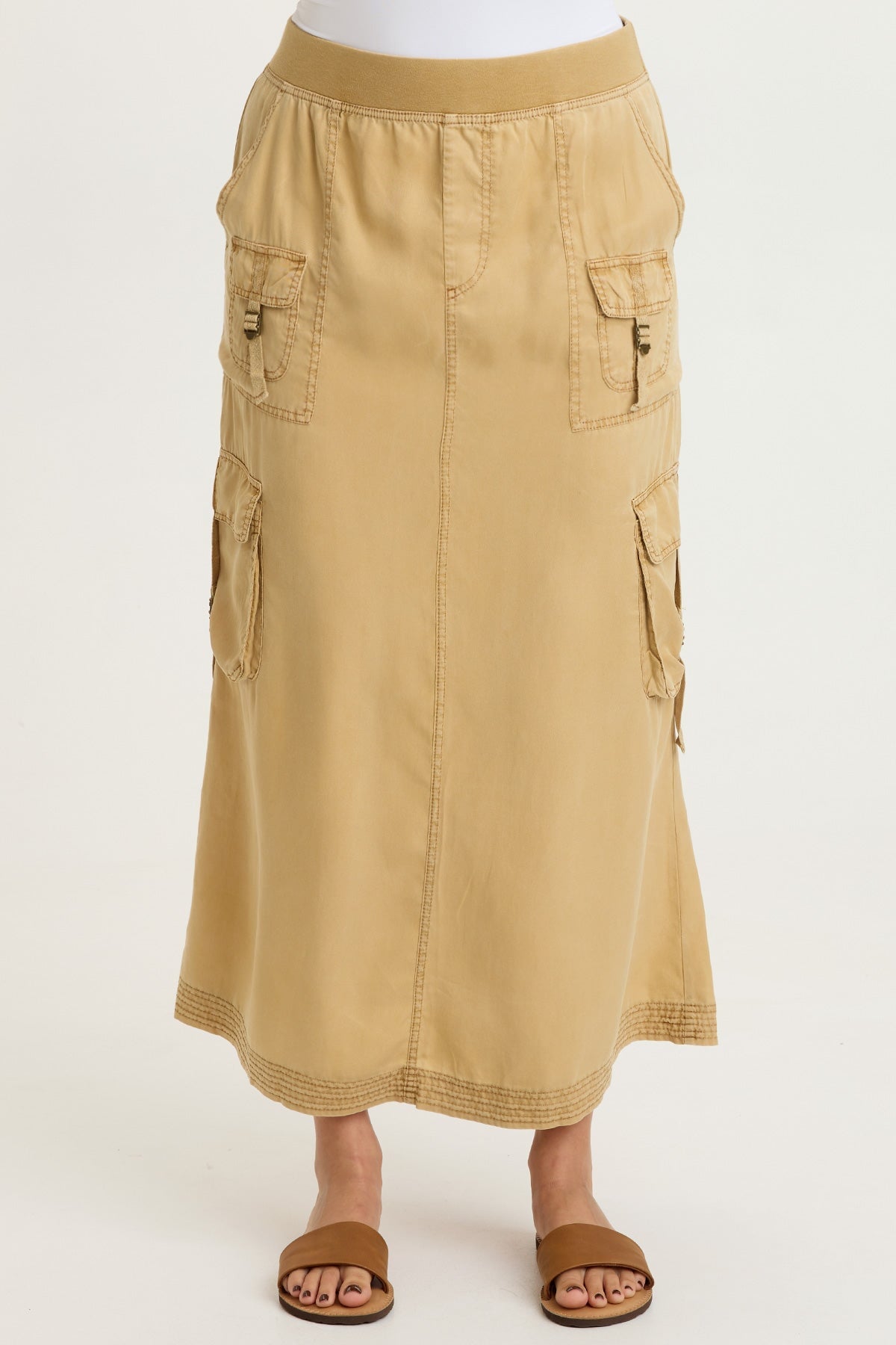 Kimo Tencel Cargo Maxi Skirt