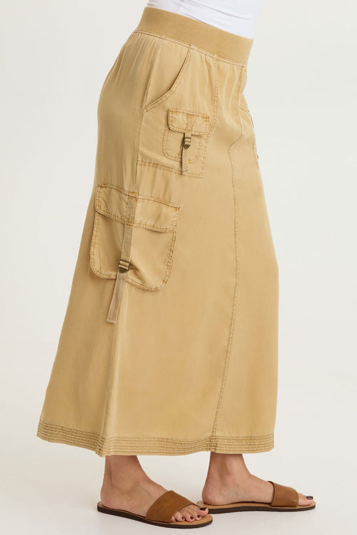Kimo Tencel Cargo Maxi Skirt