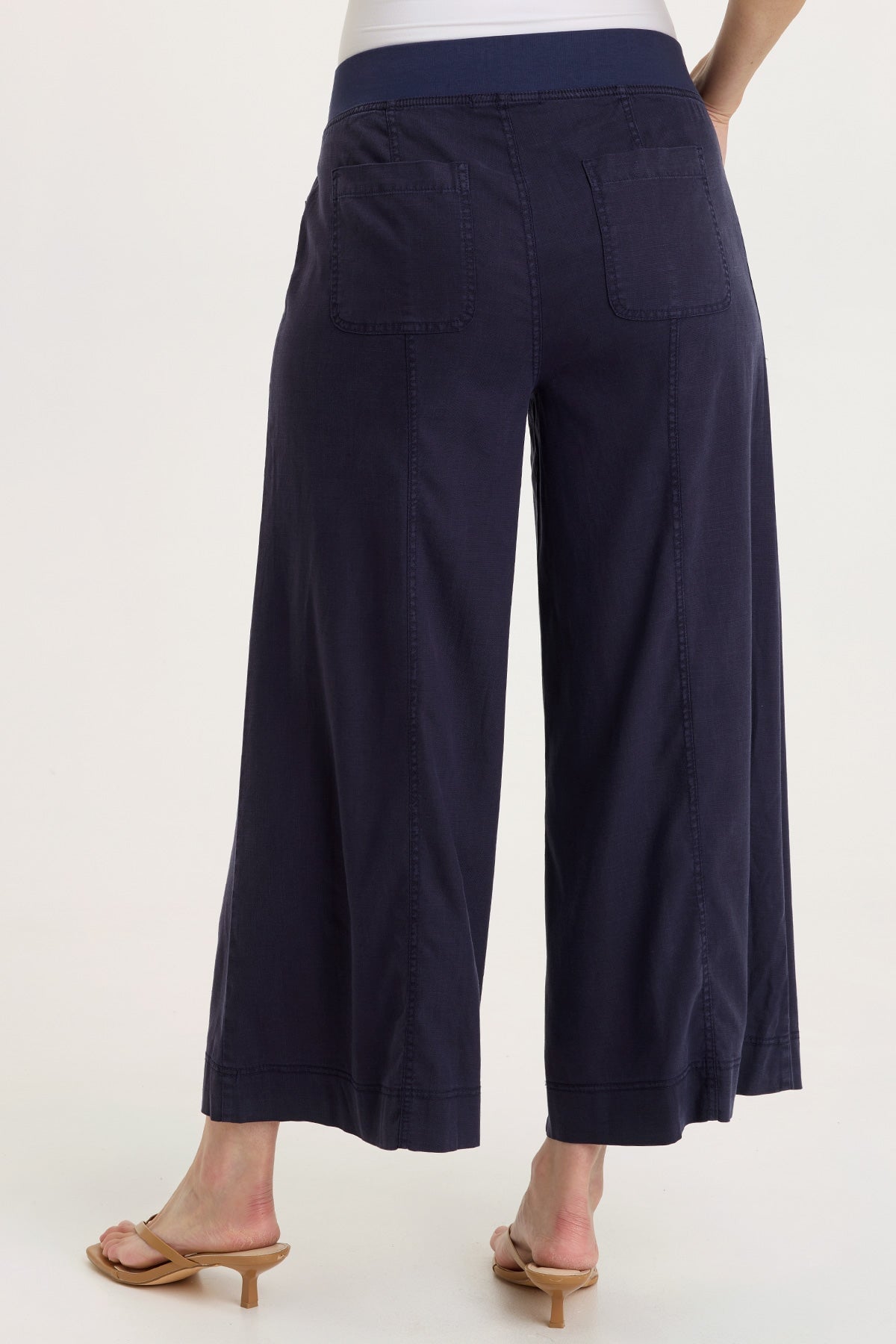 Shaun Twill Wide-Leg Crop