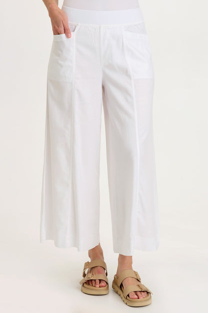 Shaun Twill Wide-Leg Crop