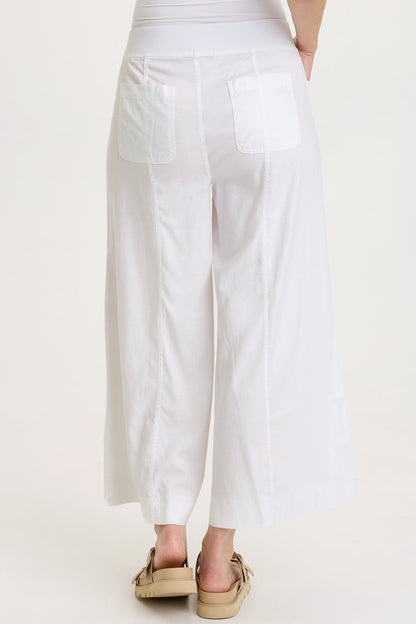 Shaun Twill Wide-Leg Crop