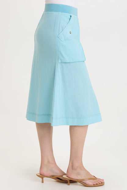 Parvati Cotton Linen Midi Skirt