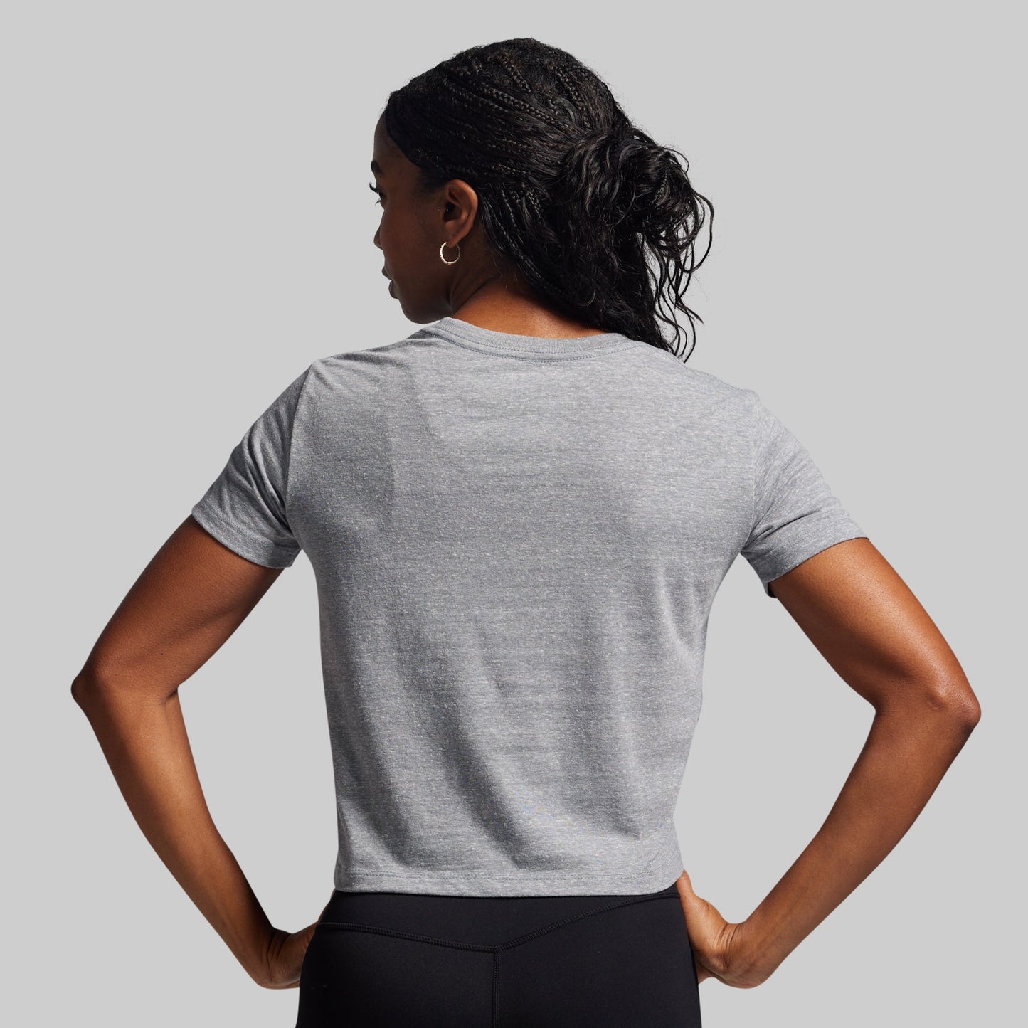 BP Retro Crop Tee (Heather Grey)