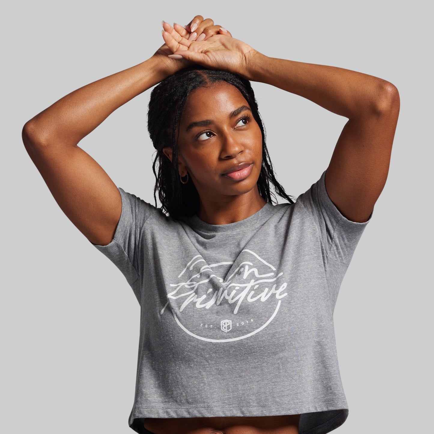 BP Retro Crop Tee (Heather Grey)