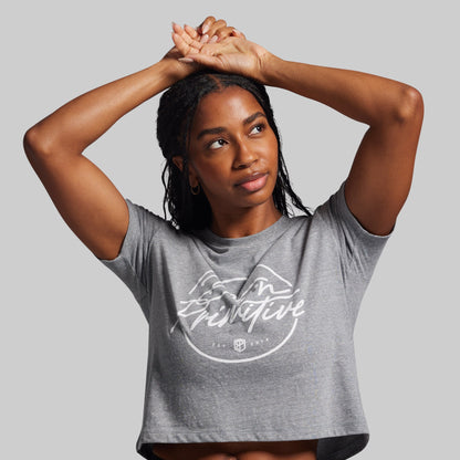 BP Retro Crop Tee (Heather Grey)