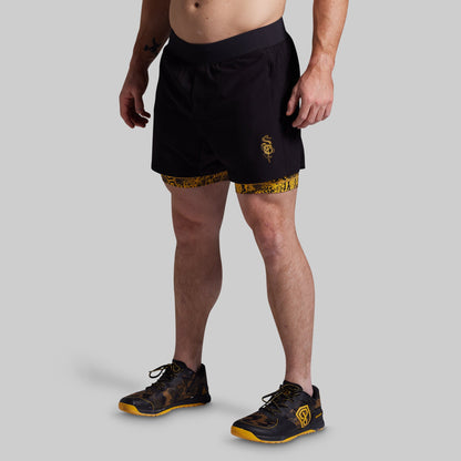 Versatile Short w/ Compression 5" (Don't Tread On Me)