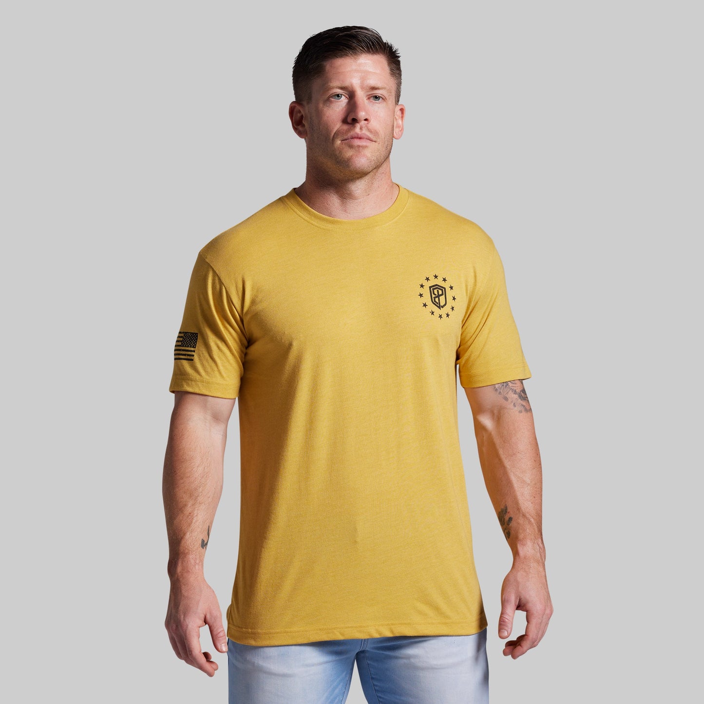 Don't Tread On Me Tee (Mustard)