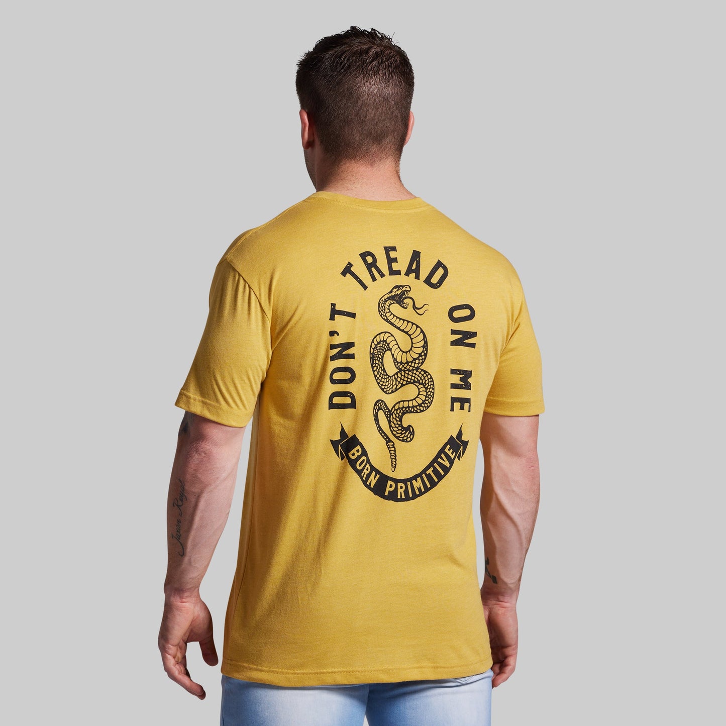 Don't Tread On Me Tee (Mustard)
