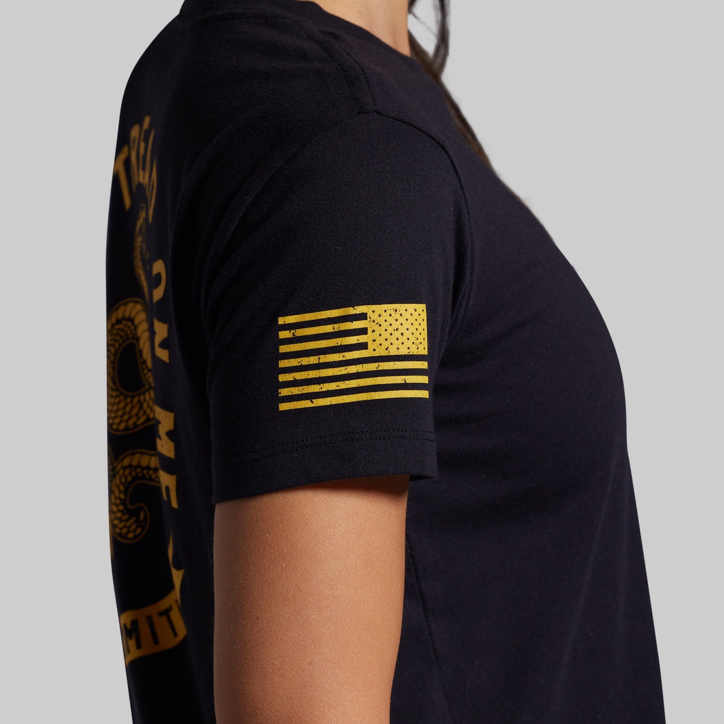 Don't Tread On Me Crop Tee (Black)