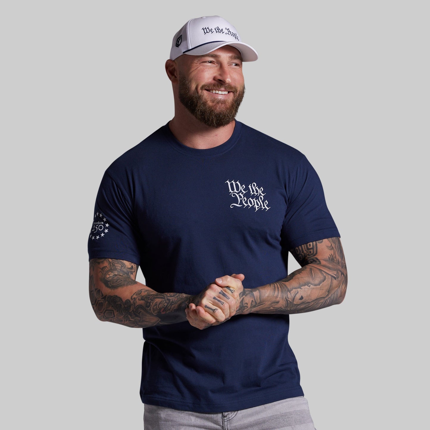 We the People Trucker Hat with Rope (White)