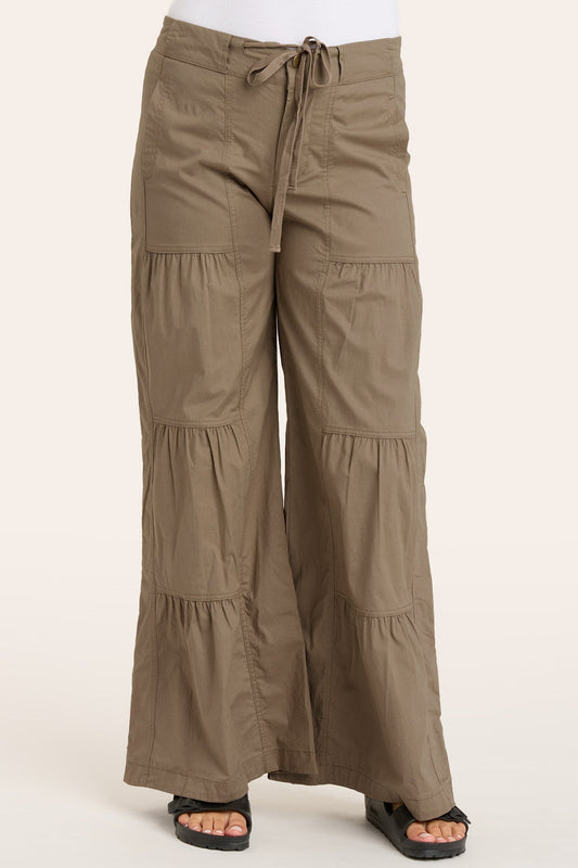 Terraced Wide Leg Pant