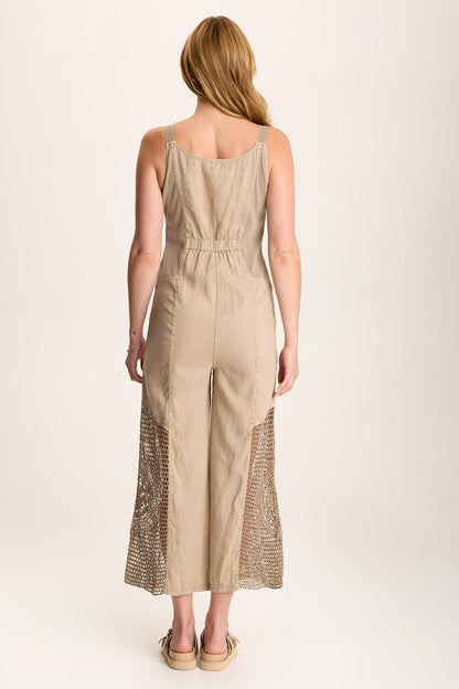 Anamita Linen/Crochet Jumpsuit