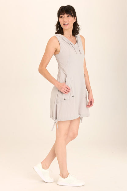 Sumi Active Whisper Stretch Hooded Cargo Mini Dress