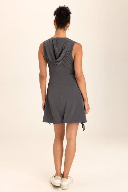 Sumi Active Whisper Stretch Hooded Cargo Mini Dress