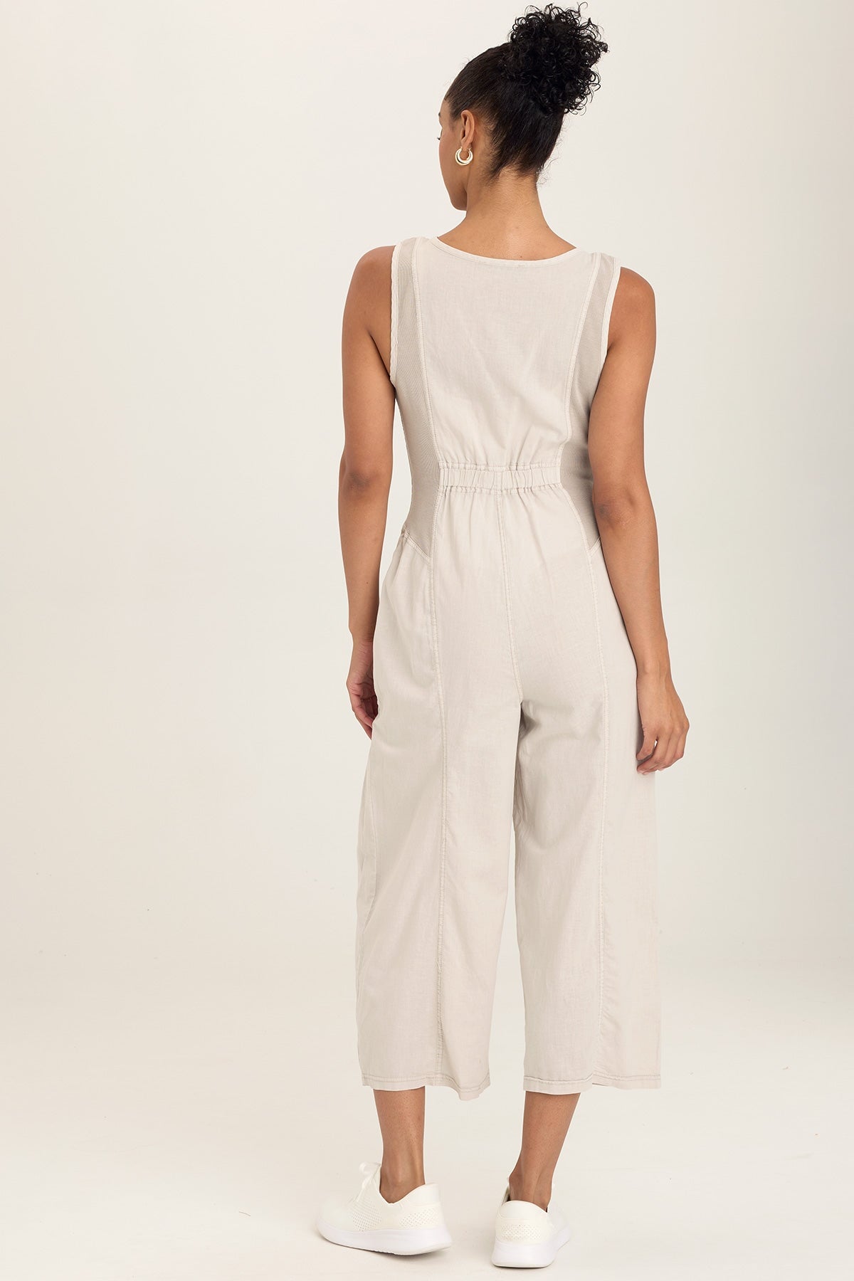 Linen Macgowan Wide Leg Cargo Jumpsuit