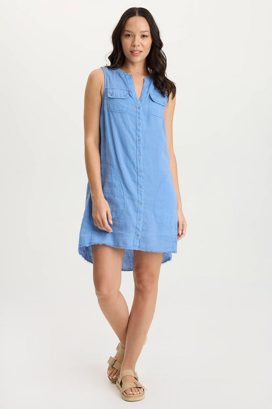 Catava Linen/Jersey Tank Dress