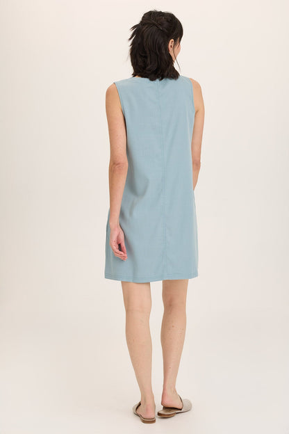 Ashmon Twill A-Line Mini Shift Dress