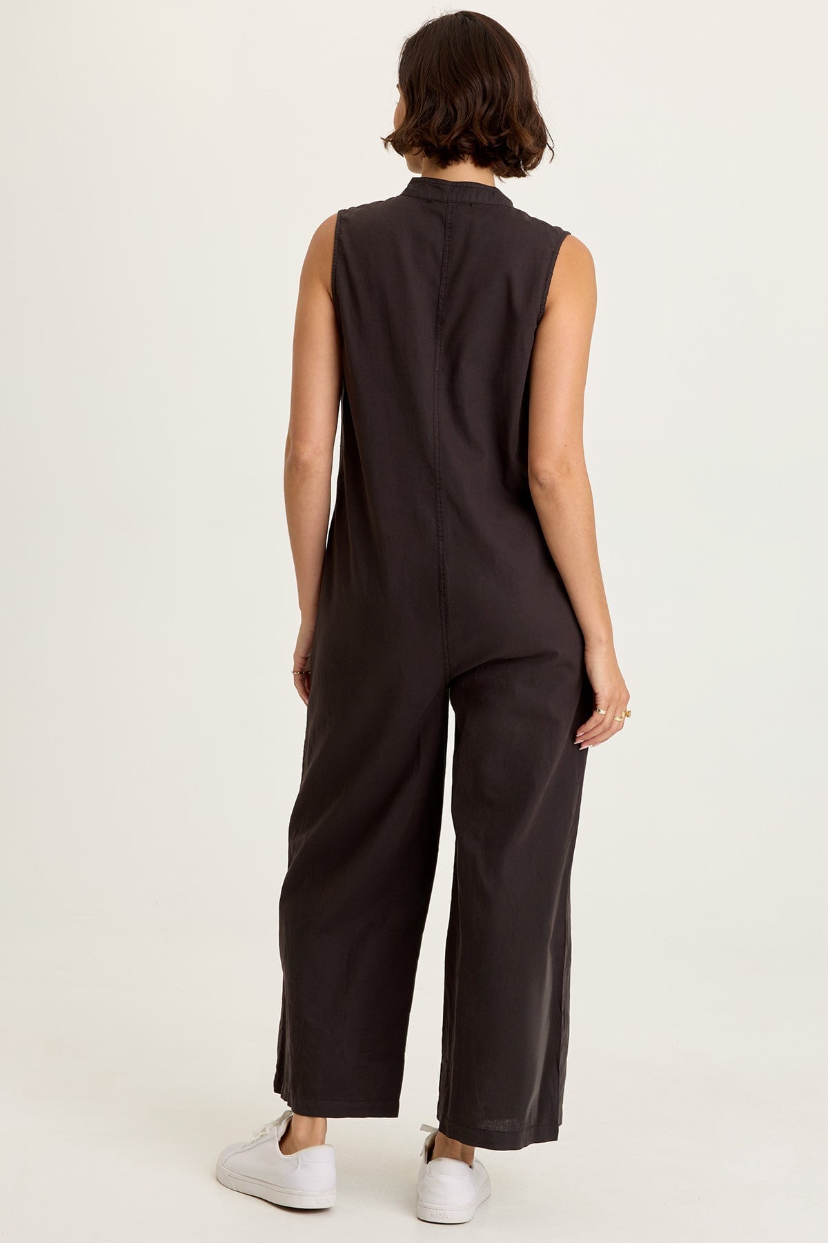 Tawnie Linen Button-Up Jumpsuit