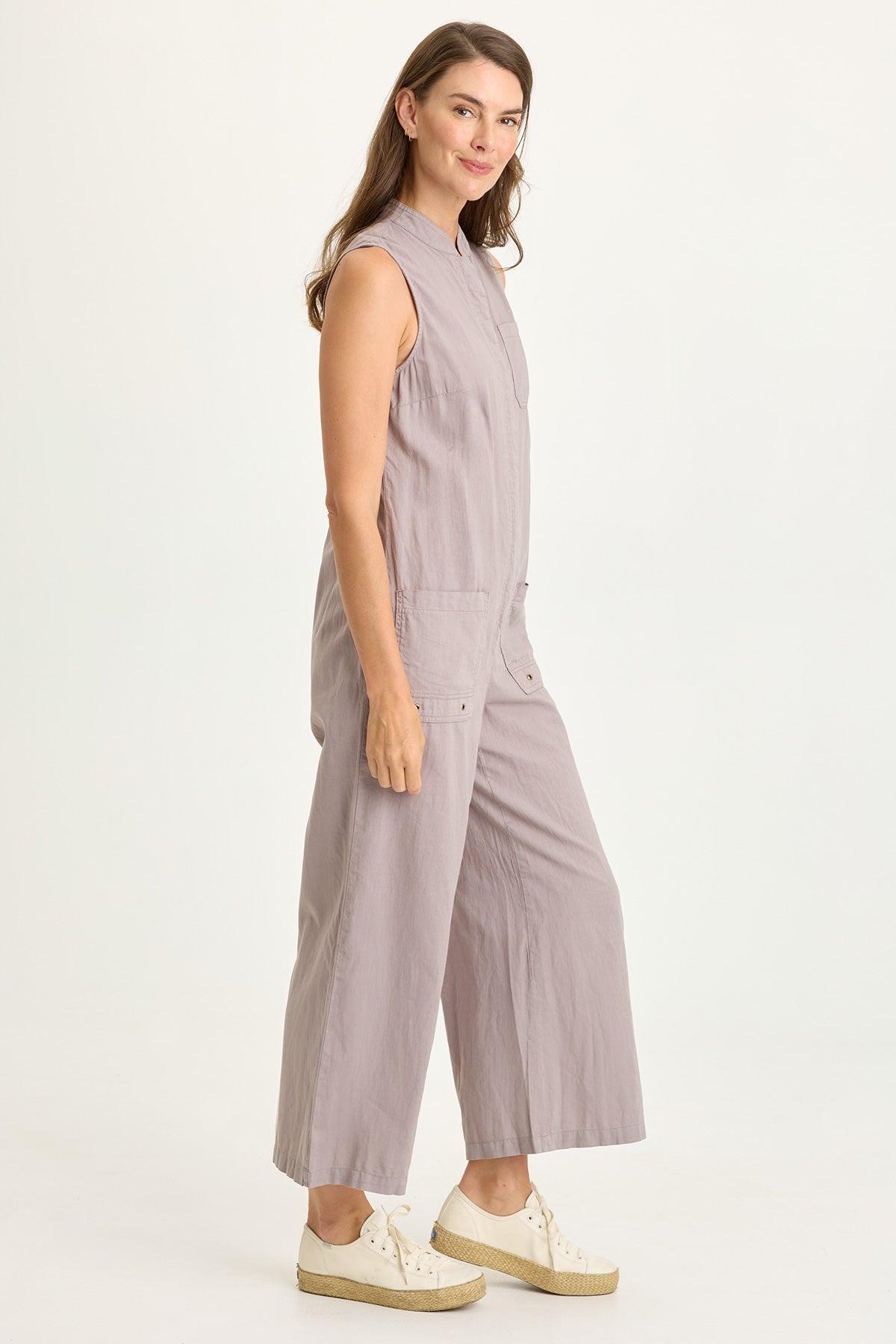 Tawnie Linen Button-Up Jumpsuit