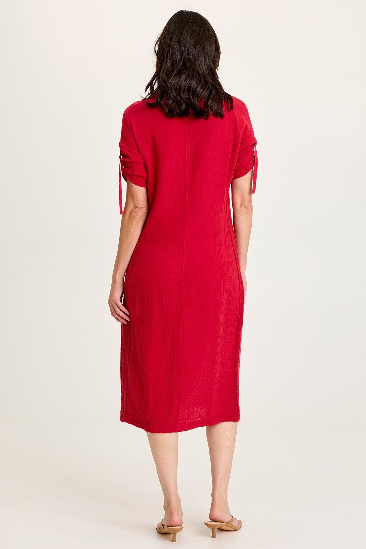 Cantori Gauze Button-Up Dress