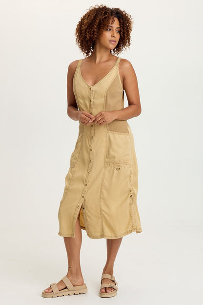 Edsel Twill Snap-Up Dress