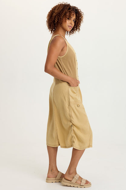 Edsel Twill Snap-Up Dress