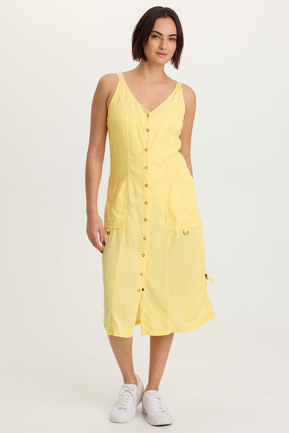 Edsel Twill Snap-Up Dress