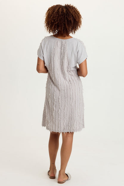 Kenyon Stripe Voile V-Neck Dress