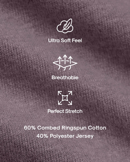 Dark Heather Amethyst Classic Crew Neck