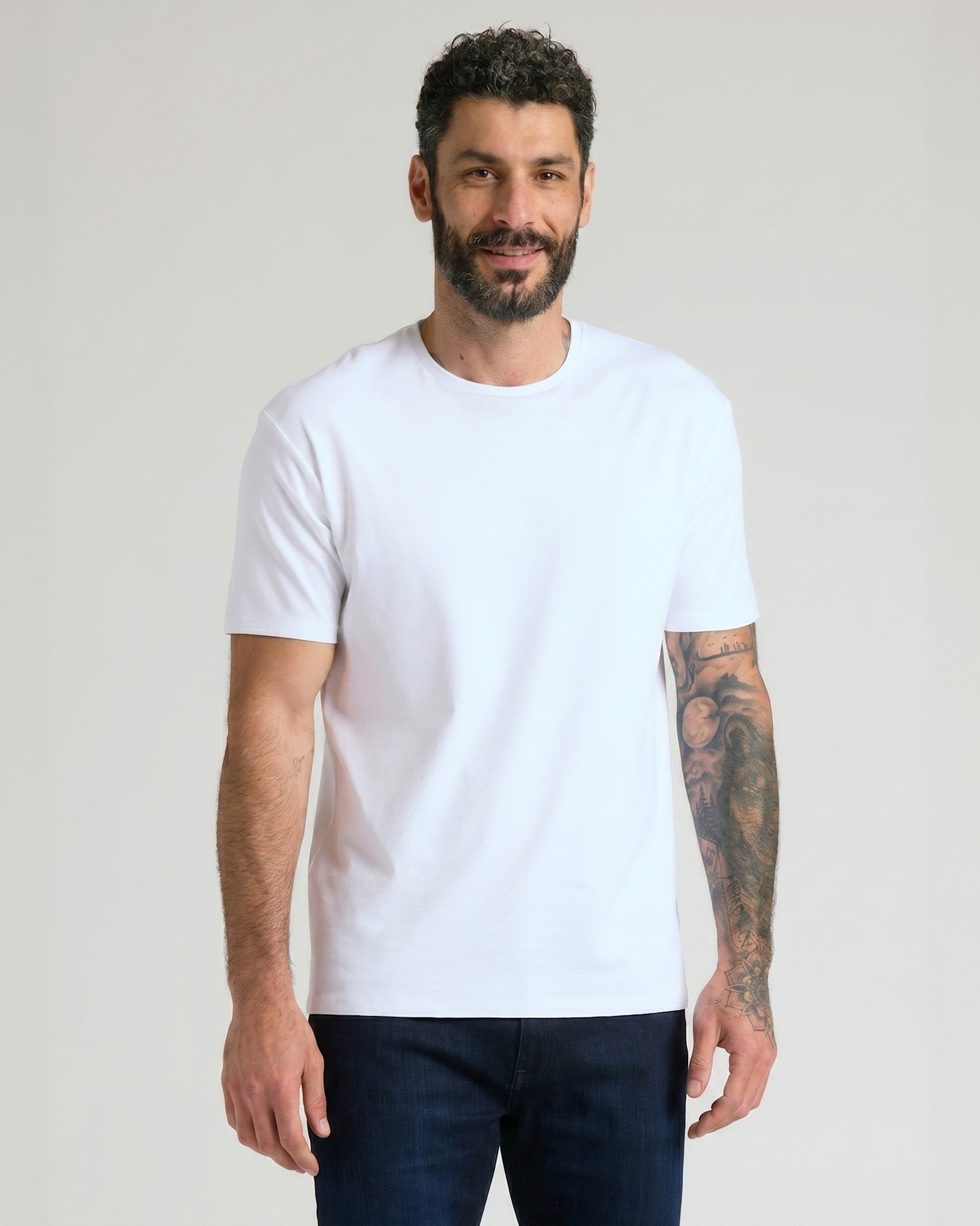 Pima Cotton Blend Crew 2-Pack