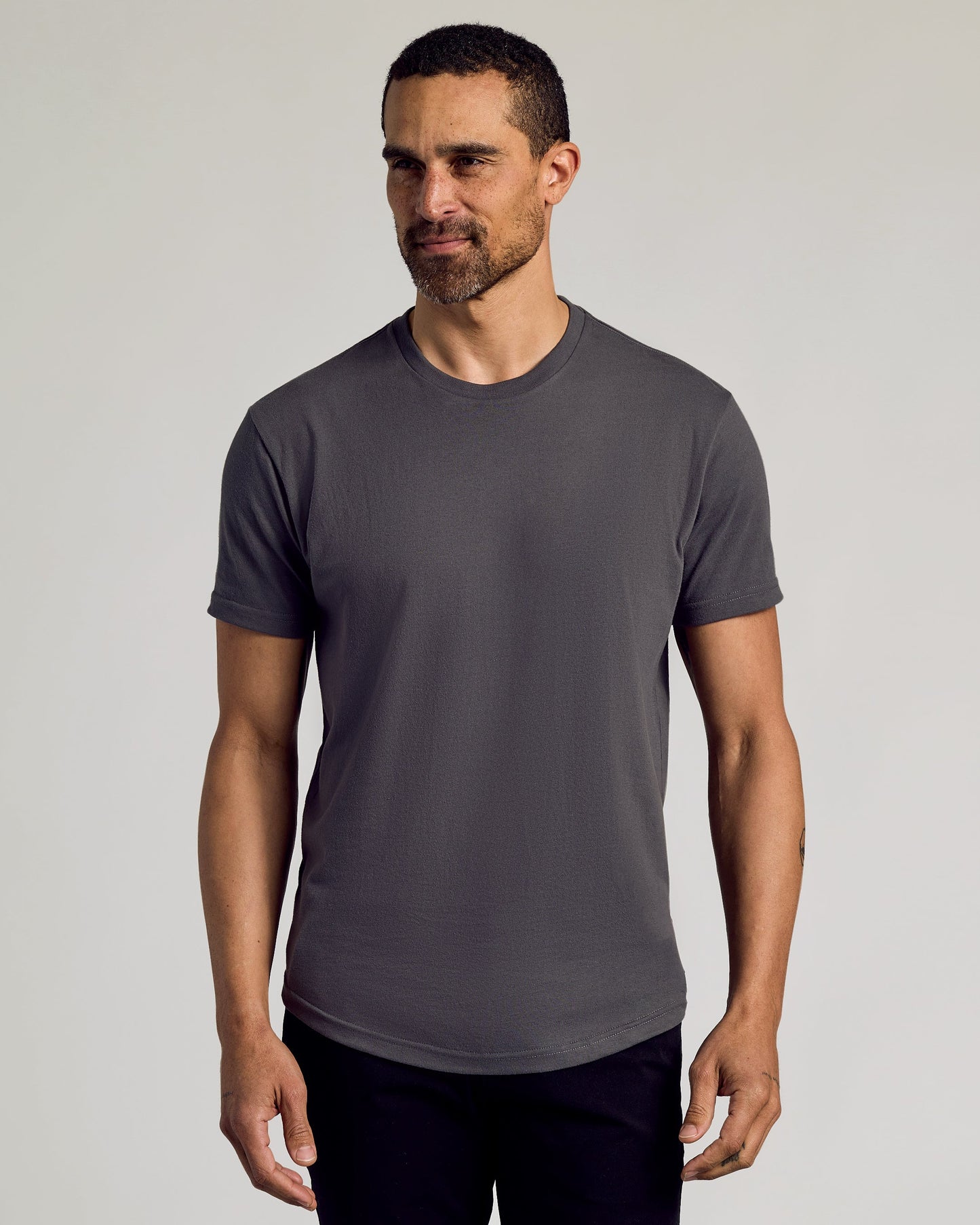Classic Curved Hem Crew Neck 3-Pack