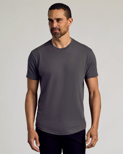 Classic Curved Hem Crew Neck 3-Pack