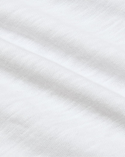 Womens White Slub Scoop Neck Tee 2-Pack