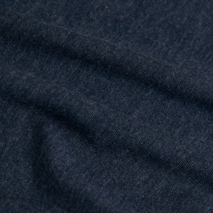 Heather Navy Classic Long Sleeve Crew Neck